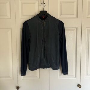 MaxMara Black Blue zip up Jacket